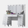 Hanah Home Mesa de Maquillaje BJ137 - 3847 Blanca con 13 Focos